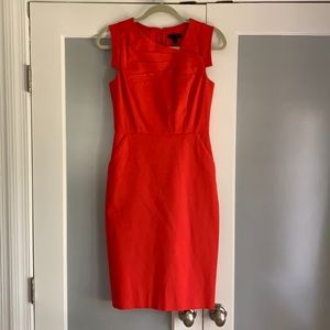 Red sheath stretch dress - business professional